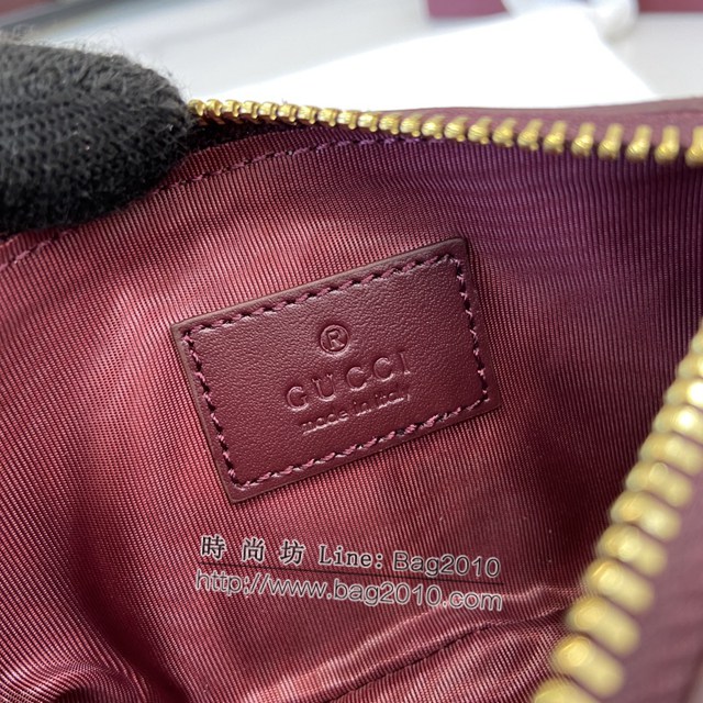 Gucci專櫃古馳最新款飾小狗細節GG迷你錢包零錢包 jh2032型號：818768